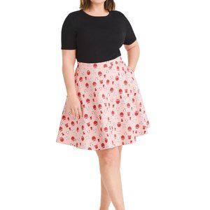 new EVA ROSE MODCLOTH owl circle skirt 2x